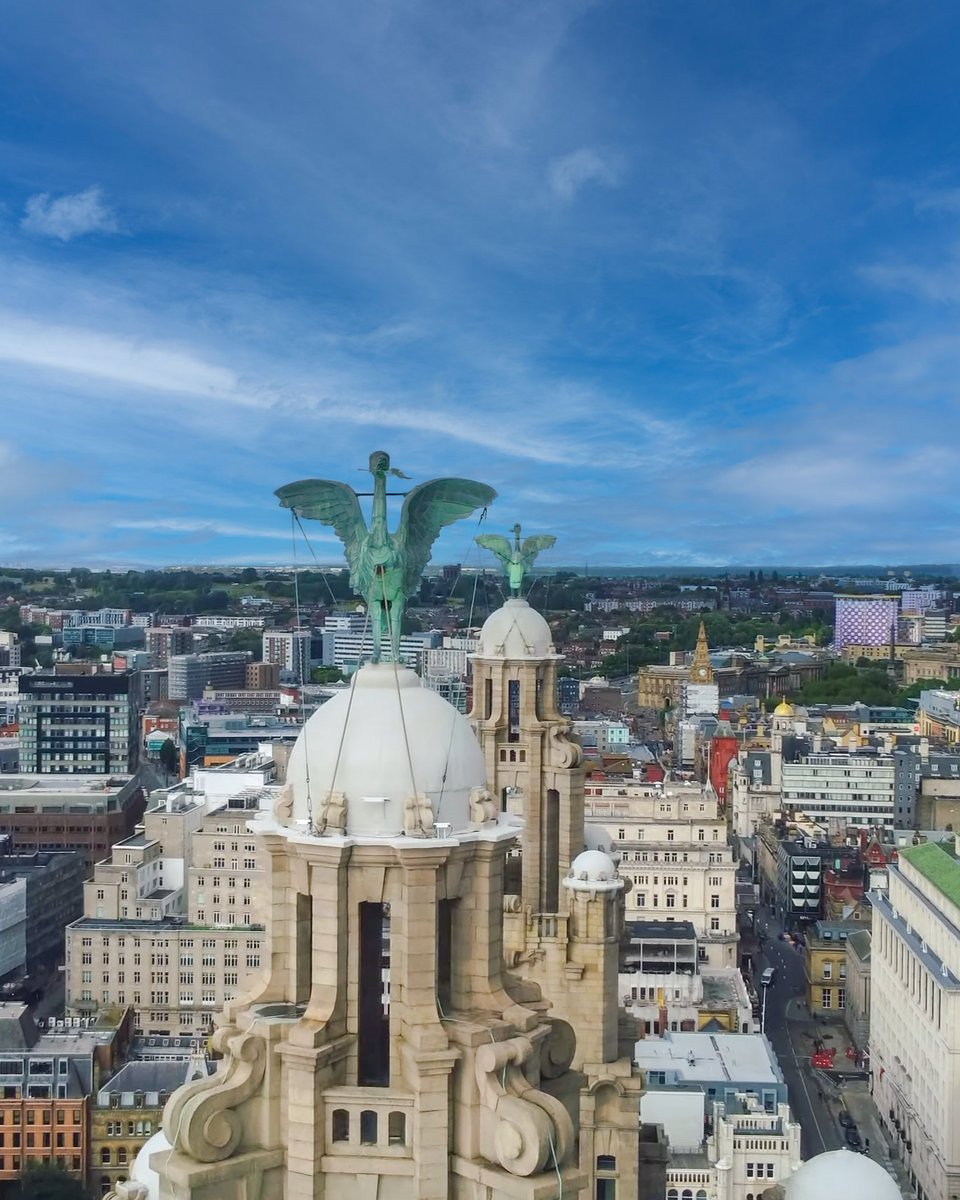 LiverpoolVista's tweet photo. Looking east over Liverpool. https://t.co/RddFmMCZEr