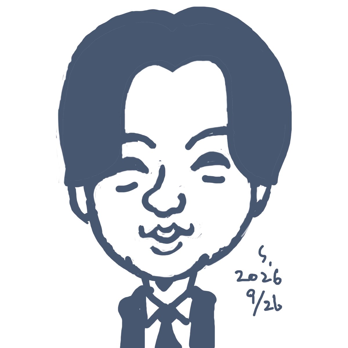 ToyonobuS's tweet photo. 「少しスリムになられた」
　「あさイチ」プレミアムトークから。#千葉雄大 さんの初主演は「天装戦隊ゴセイジャー」のゴセイレッド。　#似顔絵 https://t.co/T4enySAiWg