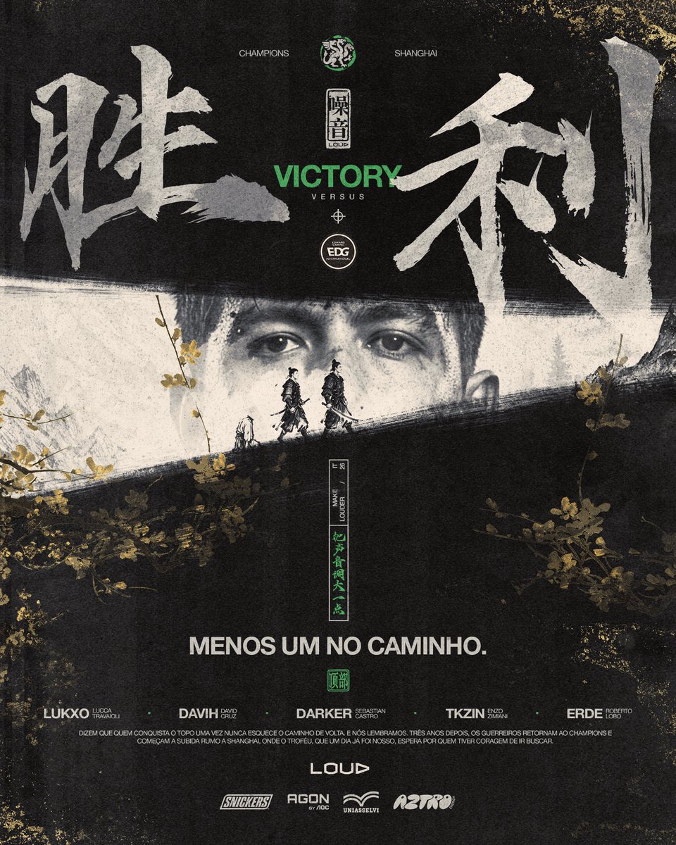 LOUDgg's tweet photo. SHANGHAI JÁ SABE QUEM SOMOS. 🇧🇷

Com autoridade, a LOUD Valorant vence a EDG por 2-0 e coloca o Brasil um passo mais perto do topo do mundo!

É SÓ O COMEÇO.

#goLOUD https://t.co/wKimrwG815