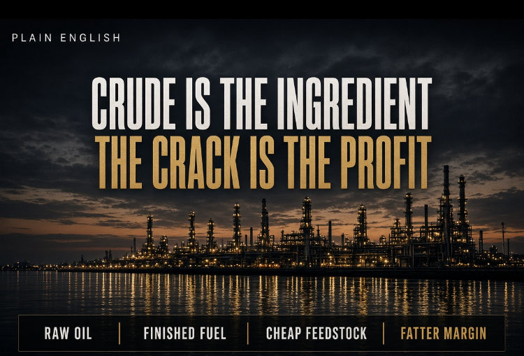 SmariesUpdates's tweet photo. Friday close: stocks up, oil down, refiners still holding the line.

Dow +0.93% to 51,829. S&P +0.51% to 7,743. Nasdaq +0.48%. VIX faded to 14.9. 10-year eased to ~5.18%. Gold held ~$4,321.

WTI settled $92.44 (−2.3%). Brent ~$104. The tape treated that as “risk-off oil.” Underneath it, Hormuz talks flickered again and product markets did not ease the same way.

VLO $387 (+1.1%). MPC $394 (+0.7%). PSX roughly flat. That is the split: crude is the headline, refining is still the P&L.

EIA already showed a 3.0 million barrel crude build last week, but utilization is still high and inventories are not flooding the product side. Policy and the Strait are still doing more work than the print.

Crude chopped. Equities bid the relief. The crack did not roll over with it.

If Hormuz stays constrained into midterms, this is not a 2019 tape. It is a margin tape.

Where do you think the 3-2-1 is by Thanksgiving?