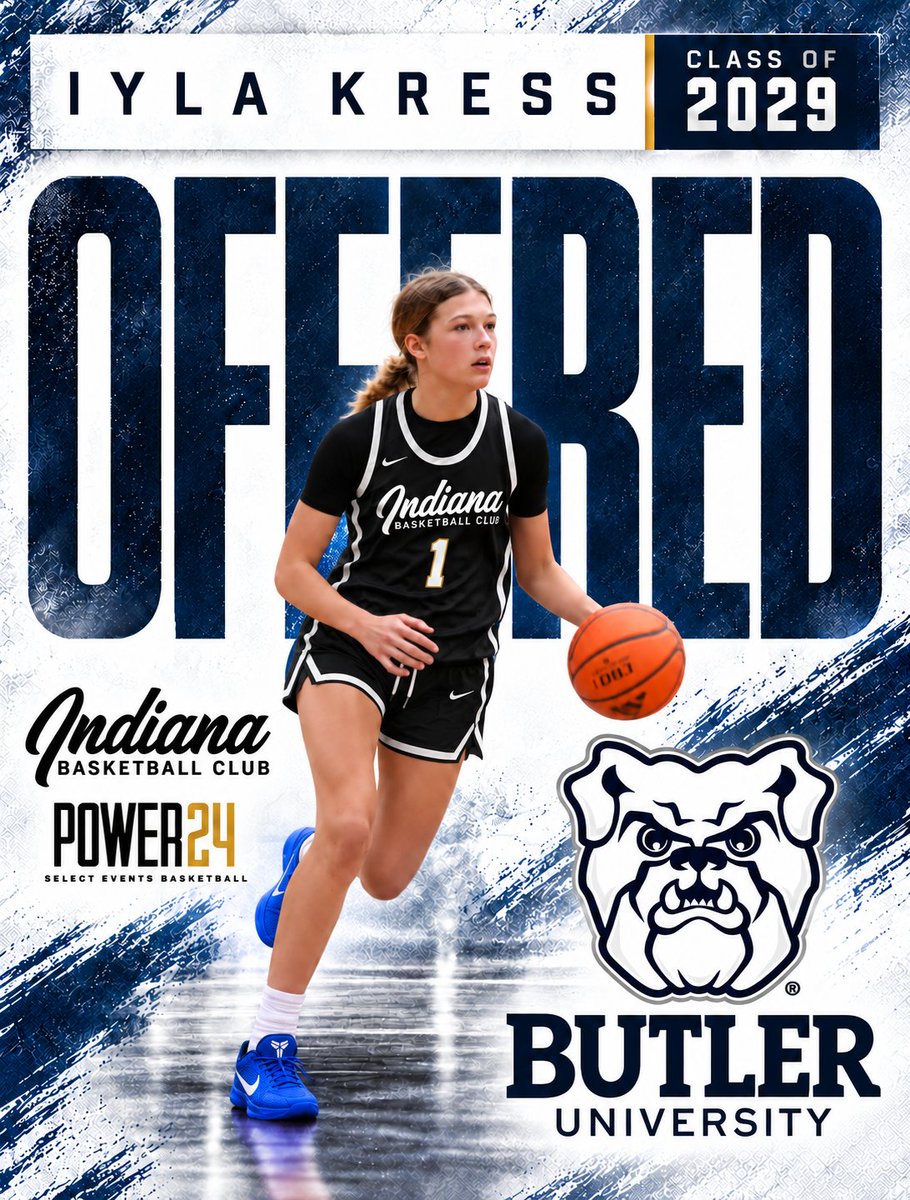 IBCWBB's tweet photo. 🚨2029 Guard, (@iylakress14  ) has been offered by @ButlerUWBB ‼️ Congrats 🔥 https://t.co/Wjz1buyUrA