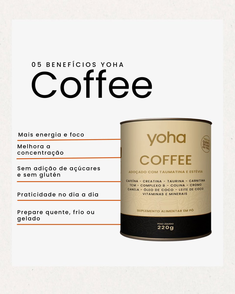 peeh_alberto's tweet photo. ergia, concentração e um bom começo ☕✨

O Yoha Coffee é o seu primeiro passo para uma semana mais leve, produtiva e repleta de disposição.

Vamos juntos? https://t.co/lR5ZReng2r