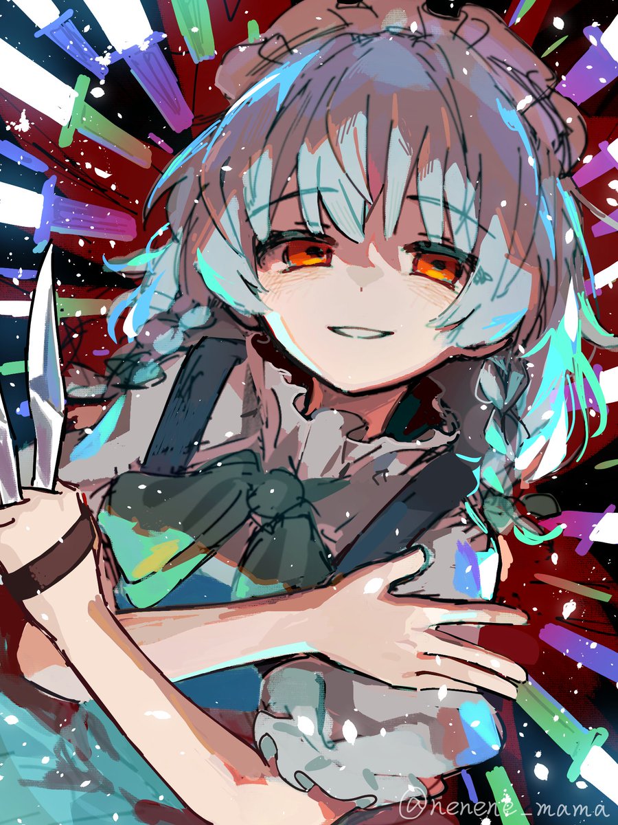 nenene_mama's tweet photo. 紅魔郷、咲夜さんに勝てた記念イラスト！！(Easyモードですが😇)
#十六夜咲夜 https://t.co/1nrfqnpEZR