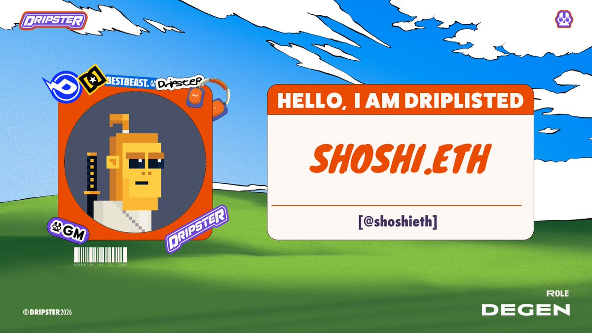 list_dripster's tweet photo. Seat reserved by @ShoshiEth https://t.co/v1RbVWowmV