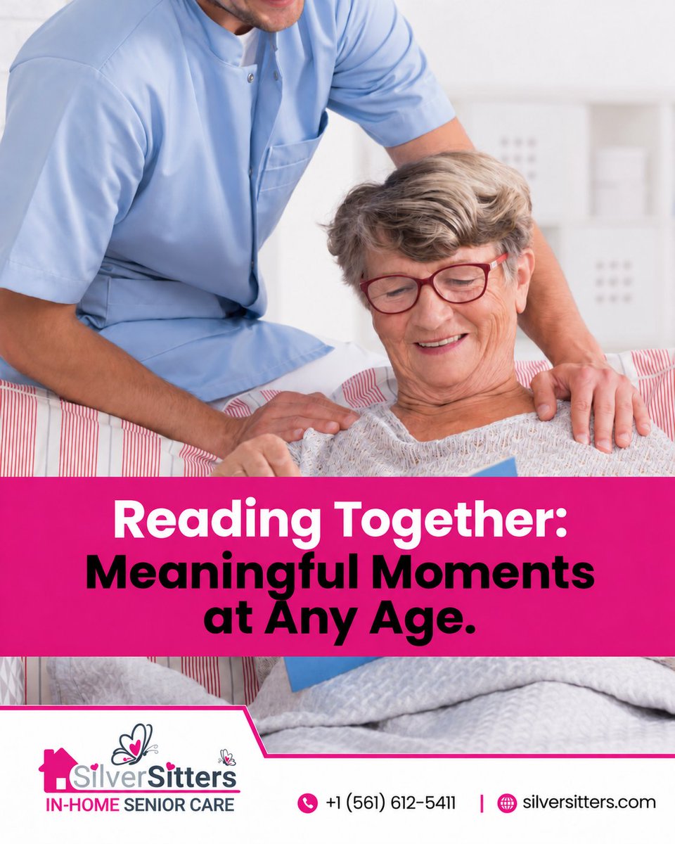 silversitters_'s tweet photo. Reading together is a simple way to stay engaged. A short article, a favorite novel, letters from family, or a large-print magazine can spark conversation and keep the mind active. https://t.co/u5C2vf9E8q #CompanionCare https://t.co/huWdWZ2S0D