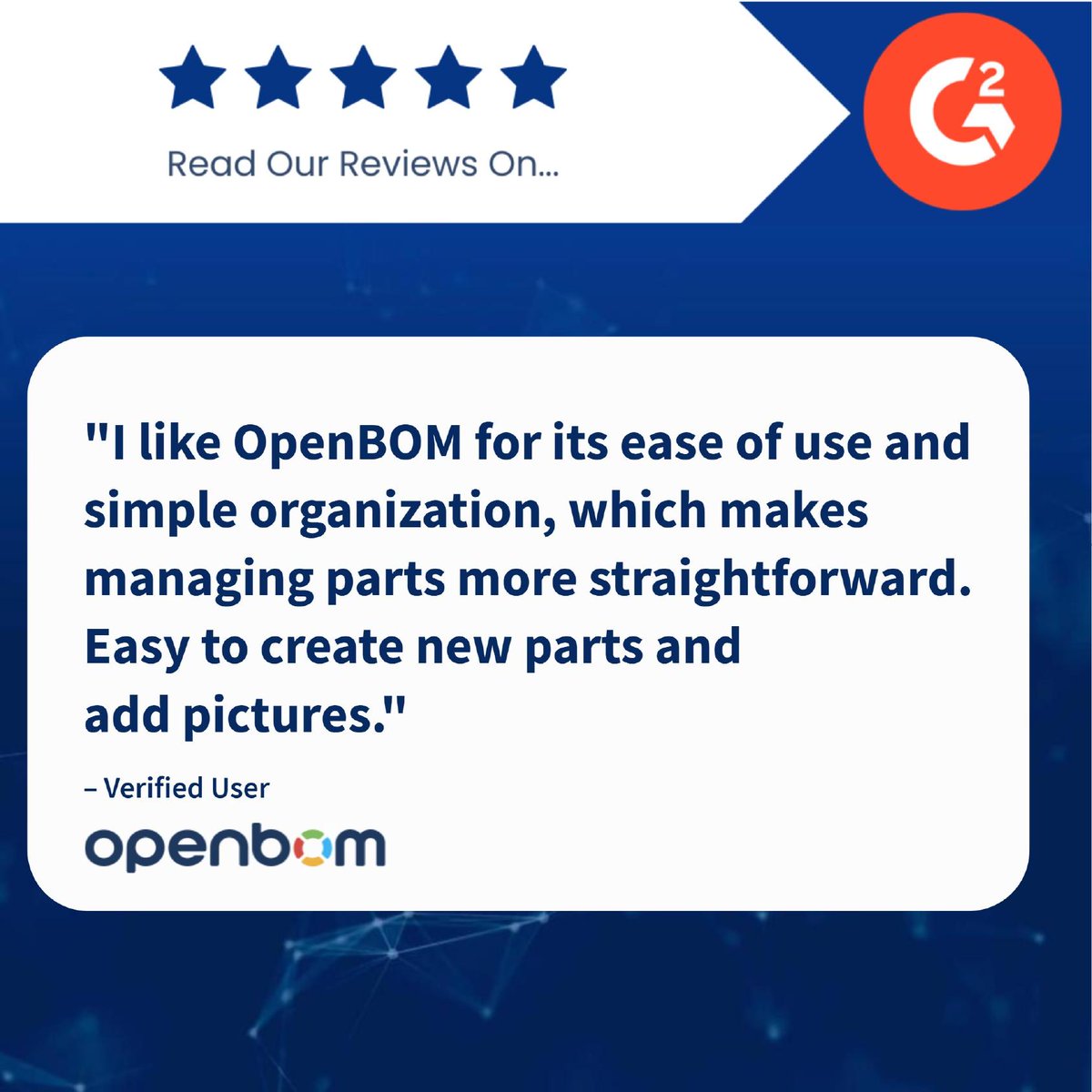 openbom's tweet photo. Parts management shouldn't require a manual. If it does, most of your team won't use it. "OpenBOM makes managing parts more straightforward — ease of use, simple organization, easy to create new parts and add pictures." 👉 https://t.co/UmrQ6kchX9 https://t.co/tXlM7hGlUE https://t.co/I7c9s8v1Qn