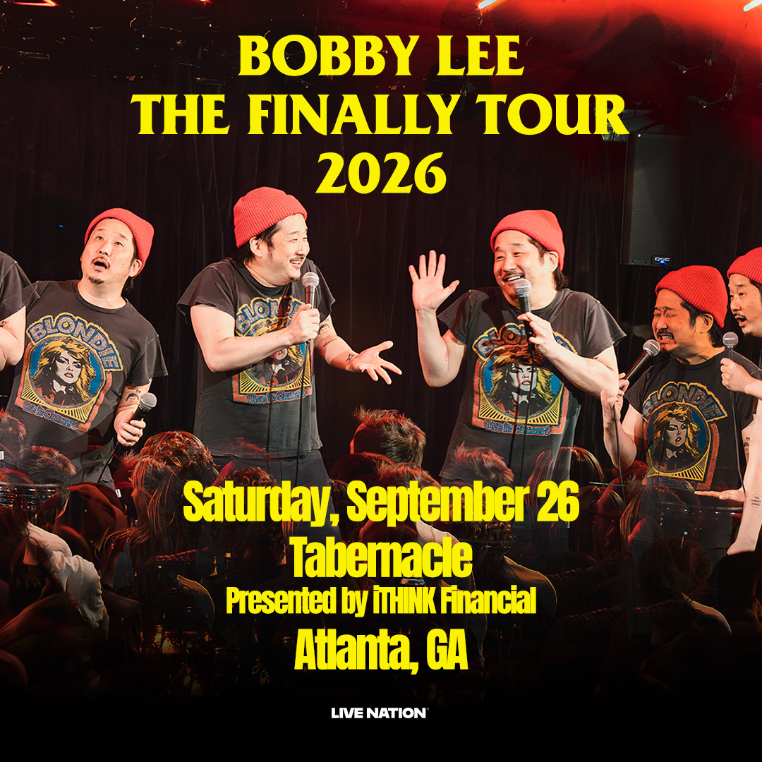 TabernacleATL's tweet photo. 🎤 TONIGHT (9/26) Bobby Lee hits the stage at Tabernacle Presented by iTHINK

🎶 Doors: 6PM / Show: 7PM
👉 Tickets + Premier Parking + VIP Lounge + Venue Info: https://t.co/RzxMlFdjd3 https://t.co/vOfG90C8PN