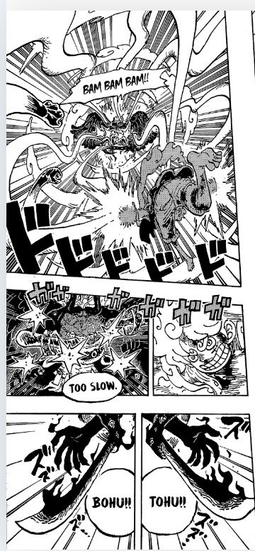 Jimo78596384's tweet photo. @Skibididdler_ You question the way Luffy fought when he couldn't hit Imu; that attack from the genius happened when Imu was distracted, so even if it caused damage, it doesn't change anything. https://t.co/MDuBMiP7Vr