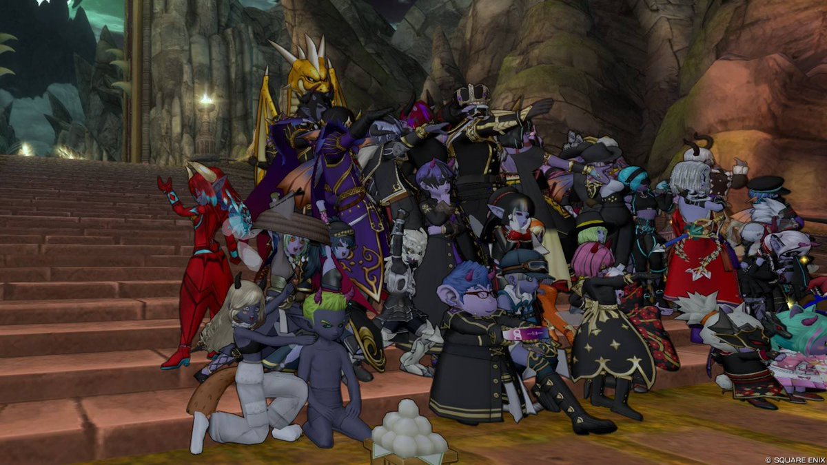 voruvoru's tweet photo. 今宵も ＃来たれ魔族たち　に参加してくれて感謝する
また、来月･･･
新しいVersionで会おう

＃DQ10　＃DQ10 https://t.co/7xFGmMK7wc