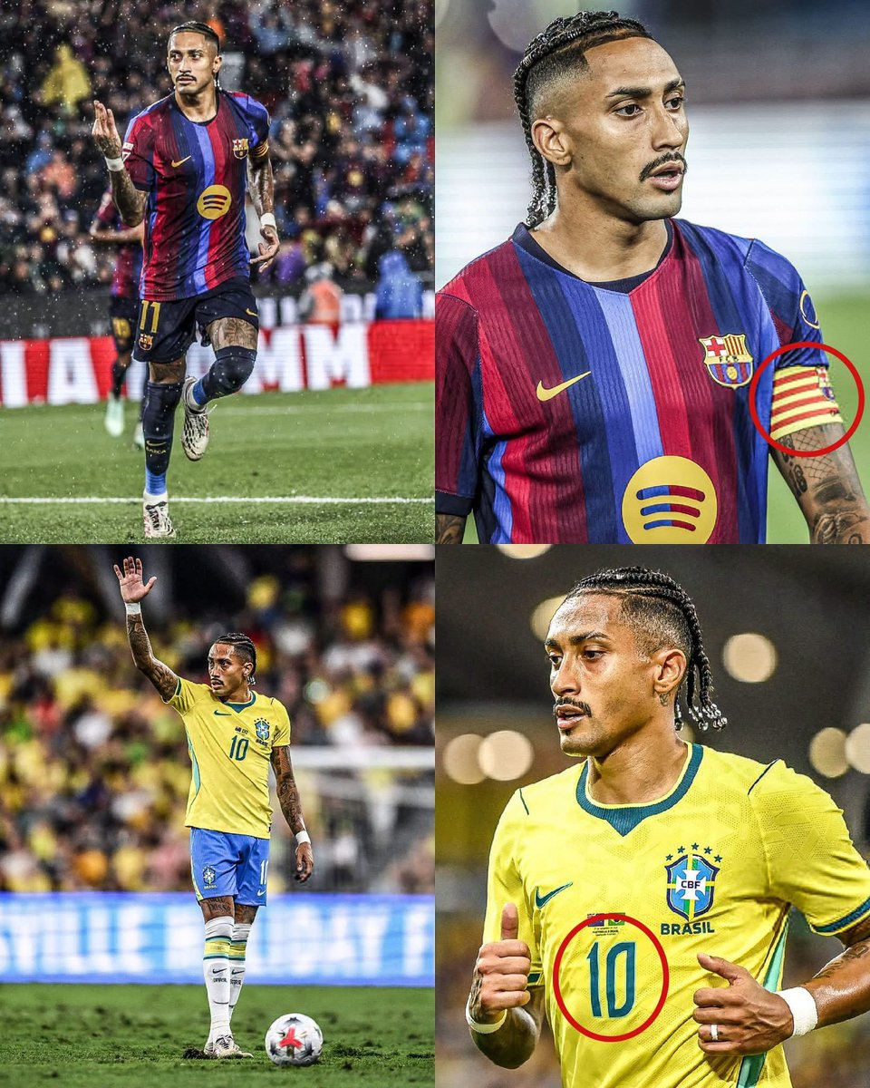 MotivacionesF's tweet photo. ¡NI NETFLIX SE ATREVIÓ A TANTO!

Los últimos años de la vida de Raphinha ni tienen ningún tipo de sentido, nos encanta. 

El futbolista brasileño se convirtió en el capitán del FC Barcelona, siendo uno de los mejores jugadores del mundo. Además, fue elegido para llevar el mítico número 10 de la Selección de Brasil.

Si hace unos años nos dicen que Raphinha, el tipo que nadie quería en el Barcelona, iba a lograr ser el capitán del club de sus amores, meterse en la lucha por el Balón de Oro, ser multicampeón con Barça. Y además, llevaría el número 10 de Brasil, tras el retiro de Neymar. Les diríamos que están locos. 

RAPHINHA ES UN VERDADERO EJEMPLO.