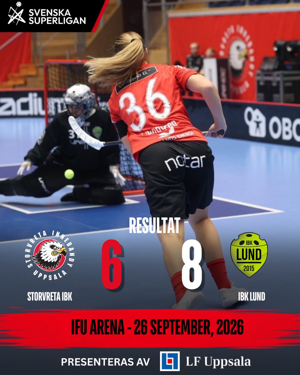 StorvretaIBK's tweet photo. Förlust med 6-8 i hemmapremiären mot Lund trots fantastisk insats i tredje🦅🔥
Närmast väntar Kalmarsund borta den 4 oktober🚍
Följ hela Storvreta IBK hela säsongen, missa inte erbjudandet via länken📺
#viärvreta #SSLse #innebandy #ViÄlskarInnebandy
https://t.co/XOFHd8e4UM https://t.co/SLLJEU0BGT
