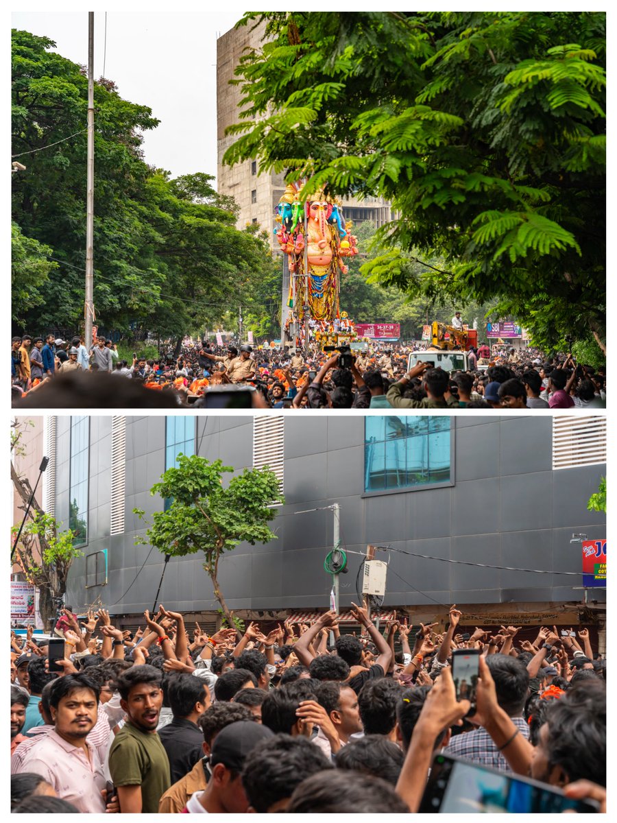RajeshRare's tweet photo. SHOBHA YATRA
And then, he leaves.
#khairatabadGanesh #khairatabadGanesh2026 #GaneshVisarjan https://t.co/fSBL0XCOq4