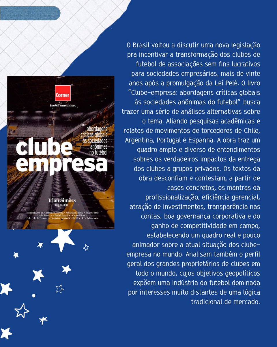 cruleitorestw's tweet photo. Seleção de livros para matar saudade do Cruzeiro na Data Fifa ✨️📚🦊

Um pouco das nossas páginas heroicas e imortais para quem quer aprender mais sobre o time, conhecer histórias marcantes ou iniciar o hábito da leitura com aquilo que amamos 💙

E aí, Cruleitor, qual livro não pode faltar em uma indicação cabulosa? 

#Cruleitores #Cruzeiro