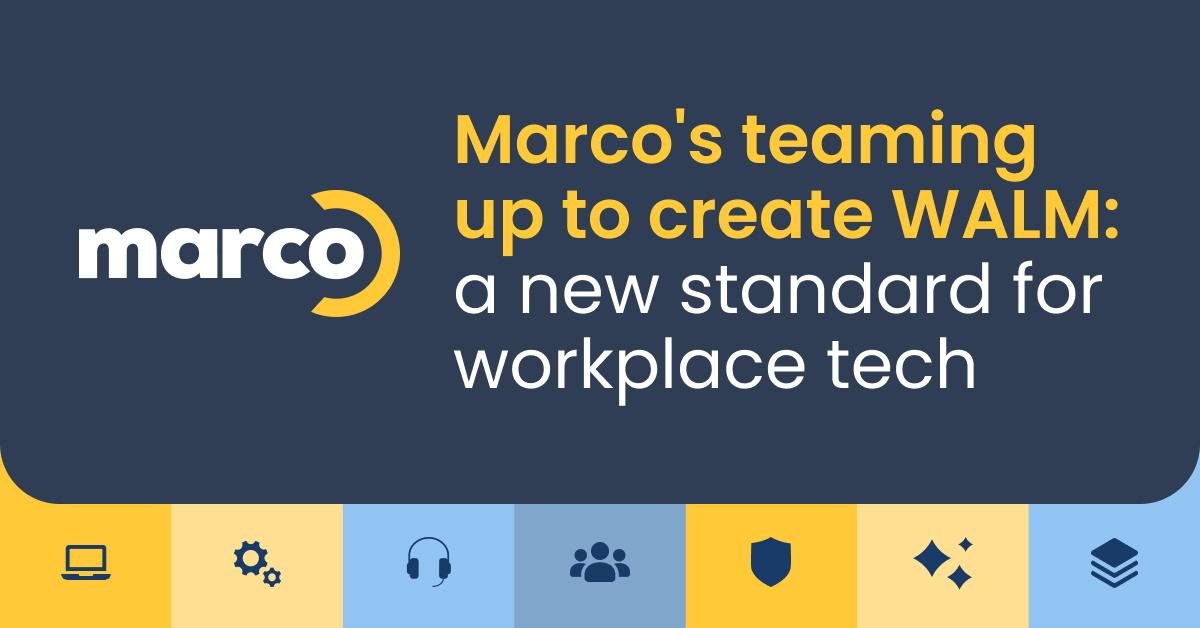 MarcoTechnology's tweet photo. Big news: Marco is a founding member of Open Interoperability Technologies, helping develop #WALM, an open framework for securely managing connected workplace tech.

Our focus? Building #cybersecurity into the foundation from day one.

Press release: https://t.co/eR3kxrkeJw https://t.co/Dvajx1QsW5