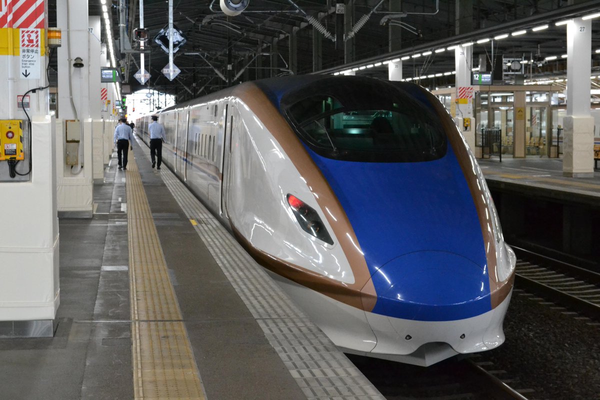 ujw2hp's tweet photo. 9/26 新潟駅
上越新幹線E7系
#新潟
#E7
#上越新幹線 
#撮り鉄 https://t.co/tv2McltWoG