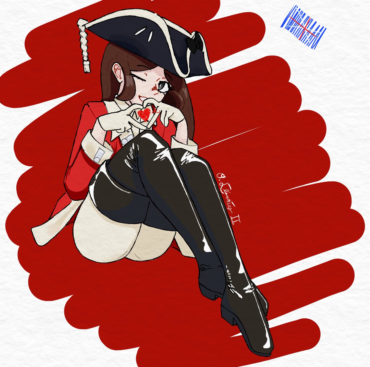 anti_climacusi2's tweet photo. Hirotonfa's Loyalist-Chan. everyone go play his game!! https://t.co/CfFTnFsDwa