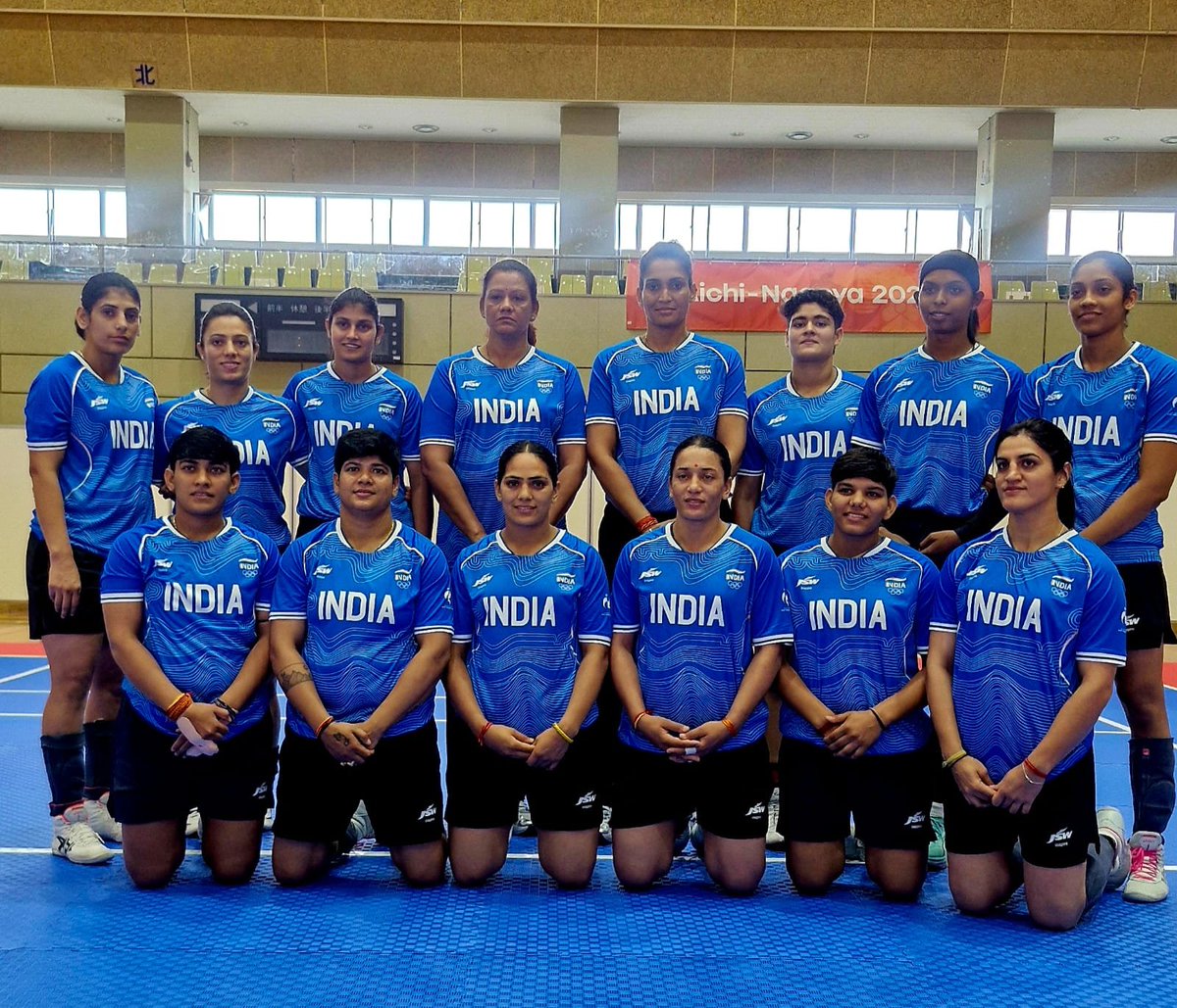 PMOIndia's tweet photo. What a thrilling final and a magnificent Gold for the Women’s Kabaddi Team! Congratulations to our players. The team has displayed remarkable courage, composure and teamwork. India is proud of our Kabaddi champions. Best wishes for many more successes ahead: PM @narendramodi https://t.co/Z32N5FjpDr