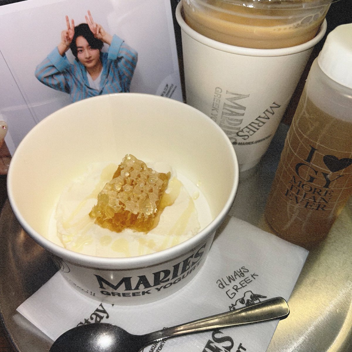 ___nyooooji's tweet photo. にょじ、グリークヨーグルトだよ をした🥣 https://t.co/UN86Tz6GUy