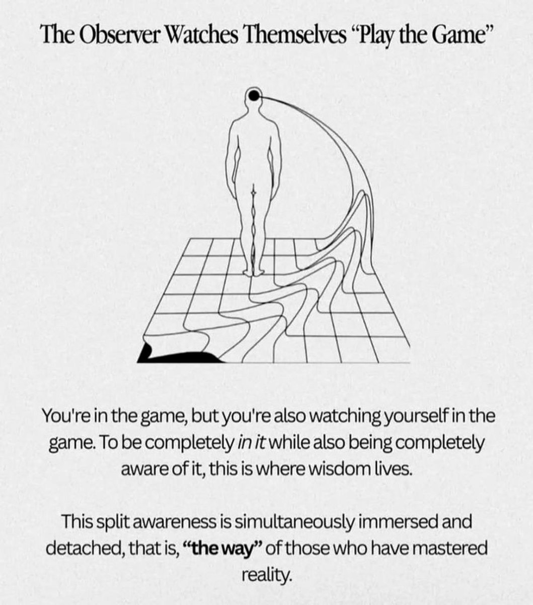Kekius_Sage's tweet photo. Once you become aware of something, you gain the ability to change it. The observer effect in quantum mechanics shows how particles can be altered when they are observed.

That is exactly how magic works. Once something is observed, you can change it through the power of your mind.