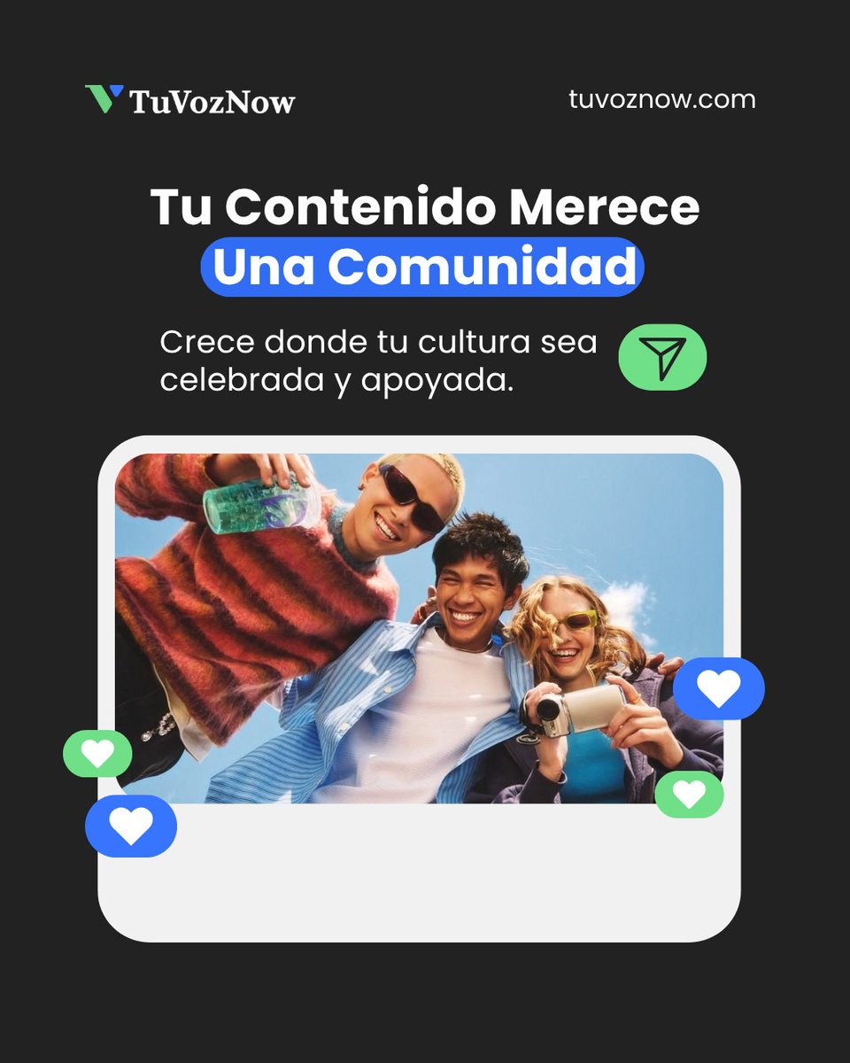 TuVozNow's tweet photo. Tu contenido merece una comunidad que impulse tu crecimiento.
¿Qué estás buscando hacer crecer en este momento? 📈💬

#tuvoznow #crecimientodecreadores https://t.co/tk1Grv1zVg