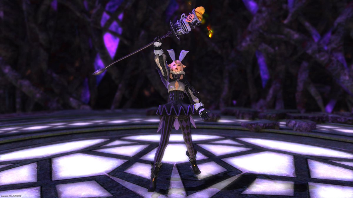 chamoFF14's tweet photo. 吟遊詩人と黒魔道士🎷🖤
#FF14
#ミコッテ https://t.co/Xx07mguJC3