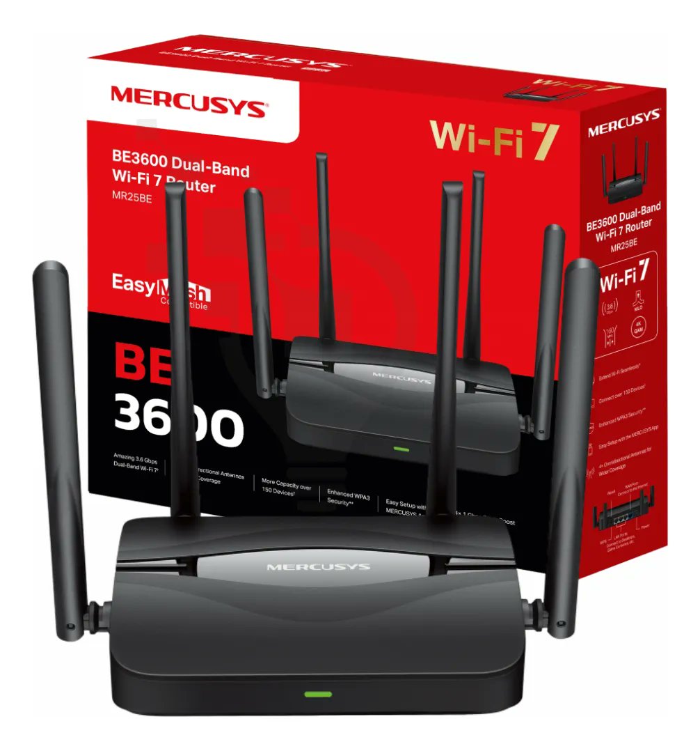 Solutionsmj_r's tweet photo. ¡Mira lo que encontré! Router Mercusys Wifi 7 Mr25be Dual Banda Be3600 en Mercado Libre. 

Entra aquí: https://t.co/4WLdgs7xIc 

#26Sep #Barquisimeto #solutionsmjr #sinLuz #Cashea #Inter #Thundernet #envionacional https://t.co/NTc3omt79h