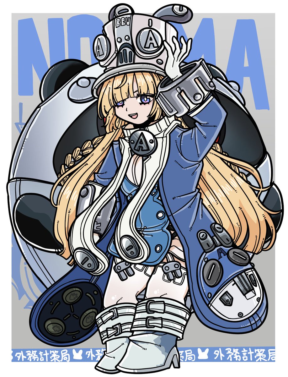 makurano0803's tweet photo. ゼンゼロのキャラクター、ノルムーを描いてみました！服装と帽子の装飾の構造が難しかったです、、、‼️表情とポーズはお気に入りです❣️🎩🐇
#ゼンゼロ #zzzero #ノルムー
#Norma https://t.co/pEdVDiOq7N