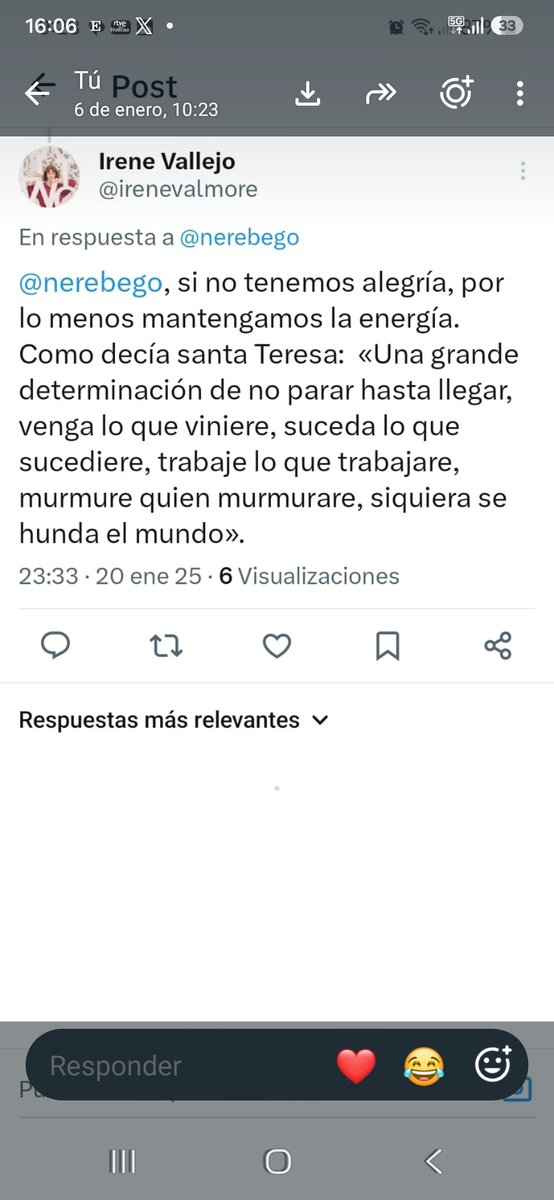 nerebego's tweet photo. @jmolaizola En una ocasión de echarme a temblar pedí a Irene Vallejo que me dijera algo esperanzador y me envió lo siguiente: https://t.co/Jq0n9FRaBD
