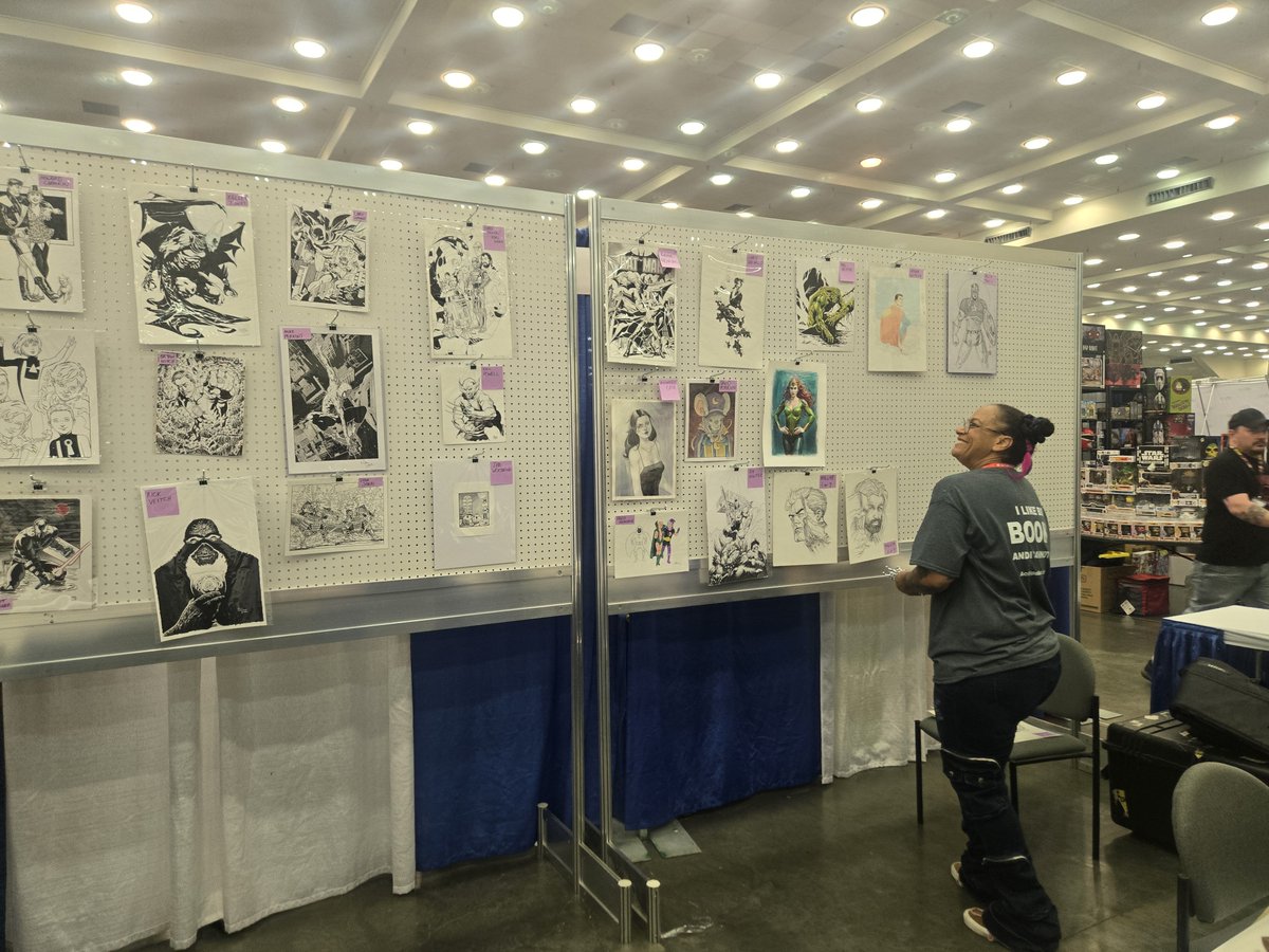 heroinitiative's tweet photo. Original comic art could be yours today! 

The Hero Initiative’s live auction starts at 5 p.m. in Rooms 339–342 at @baltimorecomics. Bid in person and help support comic creators in need.

Preview the art: https://t.co/KhpFl3hO63

Preregister: https://t.co/Yk36OxXi7M

#BeTheHero https://t.co/3xRamBxZRJ