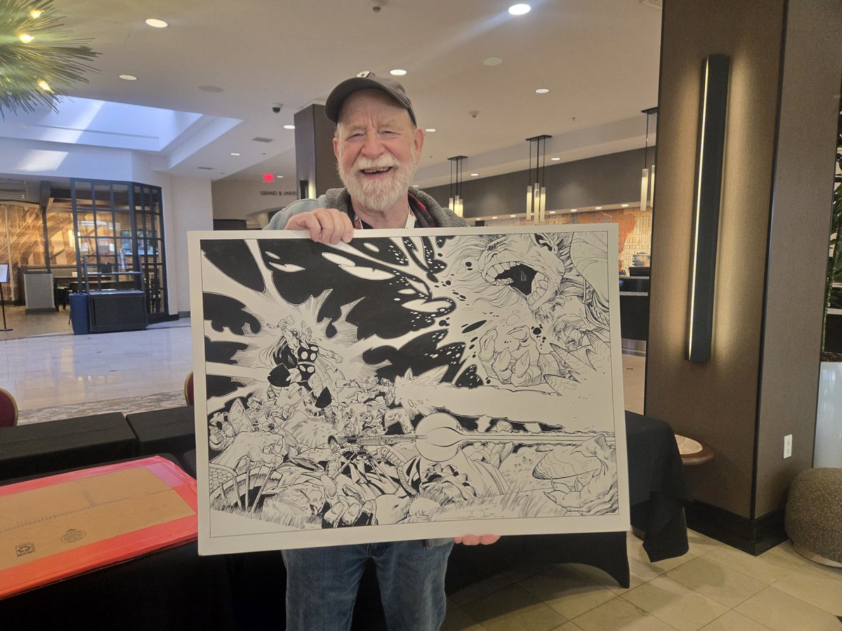 heroinitiative's tweet photo. Original comic art could be yours today! 

The Hero Initiative’s live auction starts at 5 p.m. in Rooms 339–342 at @baltimorecomics. Bid in person and help support comic creators in need.

Preview the art: https://t.co/KhpFl3hO63

Preregister: https://t.co/Yk36OxXi7M

#BeTheHero https://t.co/3xRamBxZRJ