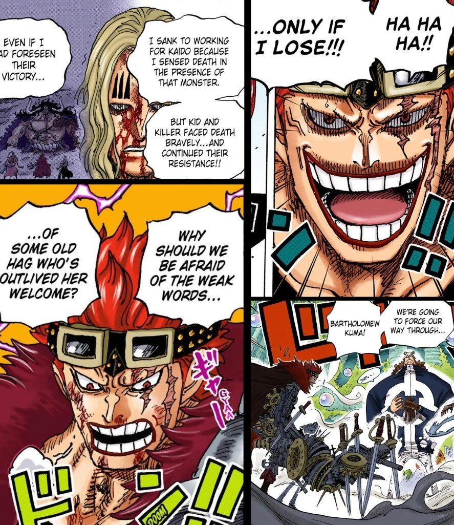 noveriller's tweet photo. Kid's unchanging trait: he will never bend the knee or betray his ambition. Not for Kaido, Big Mom, Shanks, Imu, or anyone.

Unbreakable Will. 

That was, eventually, the right call for Kaido. History will repeat itself. https://t.co/z4nsakYcna