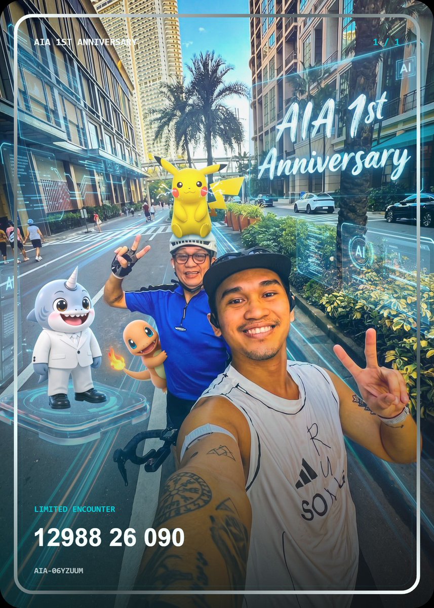 sirkuuvs's tweet photo. YOOO! Just generated my crazy 3D laser card 🦈⚡🔥
Shark + Pikachu combo, holofoil mode fully activated!
AIA 1st Anniversary x Pokémon vibes hitting different!
#AIA1stAnniversary @DeAgentAI
Let’s gooo! https://t.co/ooaFfunWYm