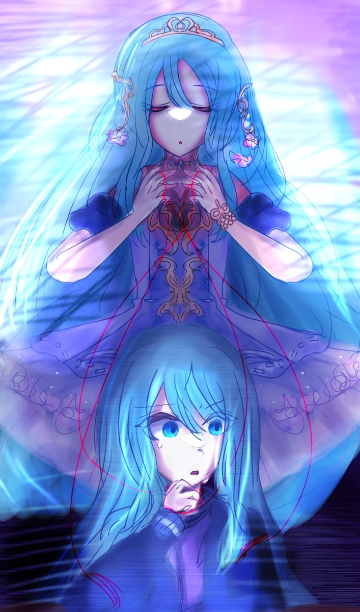 uu3082's tweet photo. ————————Death¿

｛😨|💦|😌|🧵｝
 ---For whom?---

————Life？

#宵崎奏 
#prsk_fa https://t.co/oC9UvCGQyW