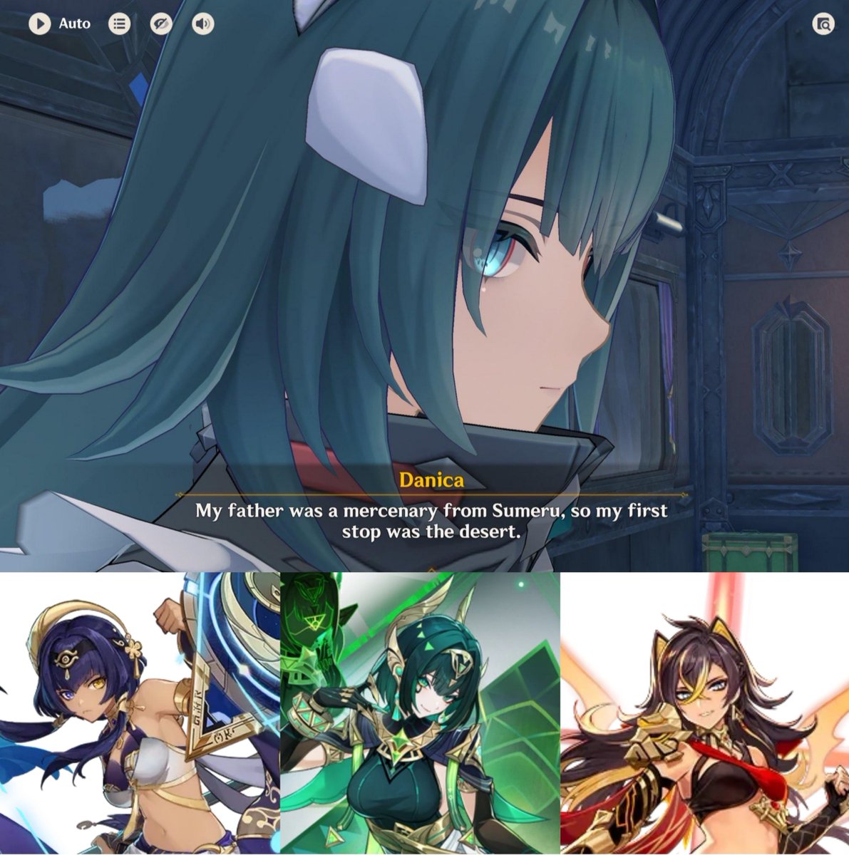 teyvattabloid's tweet photo. All the baddies are from sumeru 

Credit - u/Grindio_2000

#Genshinlmpact #Genshin #GenshinMemes https://t.co/2rMcvygFTJ