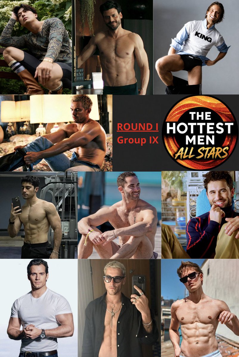TheHottestMen_'s tweet photo. All Stars ✨
Round I - Group IX - 1st Round of votes:
Time to vote: until Sunday 27
#NunoGallego #RjKing #NicholasHoult #TomSchweers #FrancoisArnaud #Mackenyu #FrankUrbina #RobbieGK #TazSkylar #HenryCavill https://t.co/HuaqOVETgI