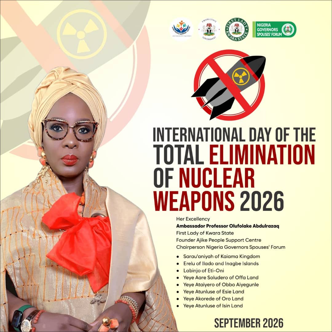 firstladykwara's tweet photo. International Day of the Elimination of Nuclear Weapons 2026
September 26th
#internationaldayoftheeliminationofnuclearweapons2026
#saynotonuclearweapons
#embracepeace
#ajikecares❣️
#Firstladykwara https://t.co/TBZVD3Jdul