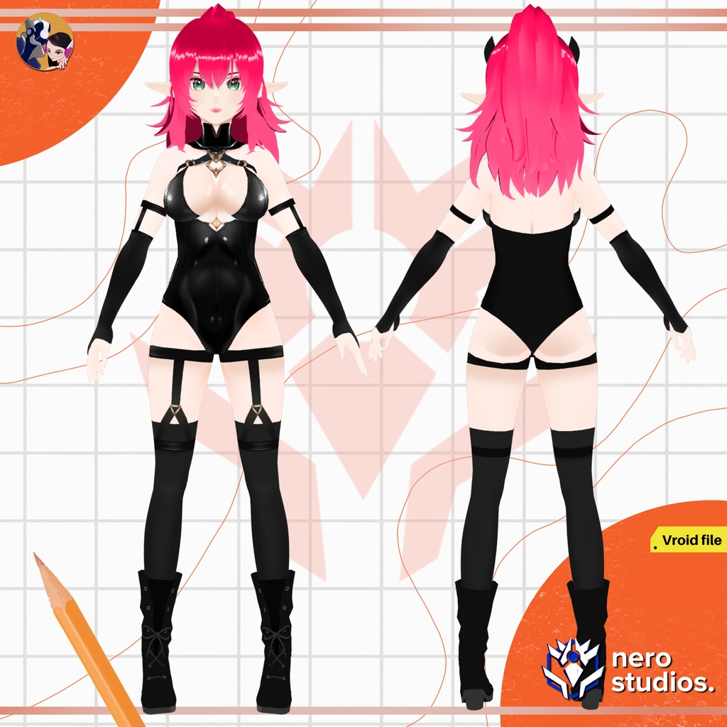 roguishrin's tweet photo. VRoid and BOOTH PM artists! I'm looking for Halloween costumes to wear throughout the month. Here are a few of the ones that I like but feel free to link me to your Halloween/alt stuff! (Bonus points if it's already compatible with male models)

#Vroid #BoothPM #VroidArtists https://t.co/1wS8q3Xodd