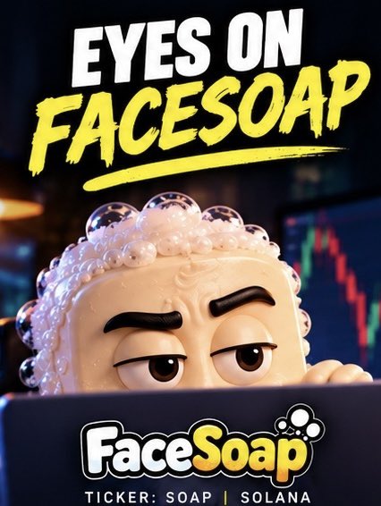 FaceSoapCoin's tweet photo. Eyes on FACESOAP | Solana https://t.co/7XqjqTbZCy
