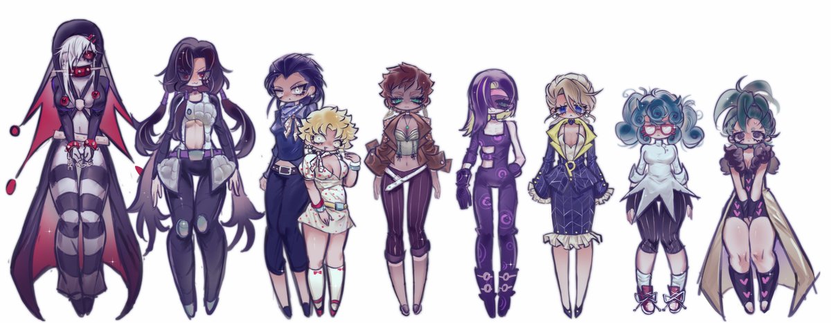 wngxng193728's tweet photo. 女体化
最后一张是身高对比图 #jjba https://t.co/W7EENwbX8N