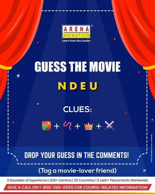 arenabilaspur's tweet photo. A desert planet. A powerful legacy. And a destiny bigger than anyone imagined.
Can you guess the movie? Drop your answer below.
Give a call on 88188 00 890  for course-related information.

#GuessTheMovie #MovieQuiz #FilmTrivia #SpiderMan #Marvel #Superhero #ArenaAnimation https://t.co/6nORNHkLUg