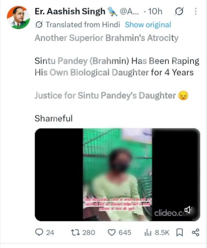Nusayba_004's tweet photo. @IzzatStatus Another Pajeet with another banger 

#hindutrrorist https://t.co/aI4BpSrUur