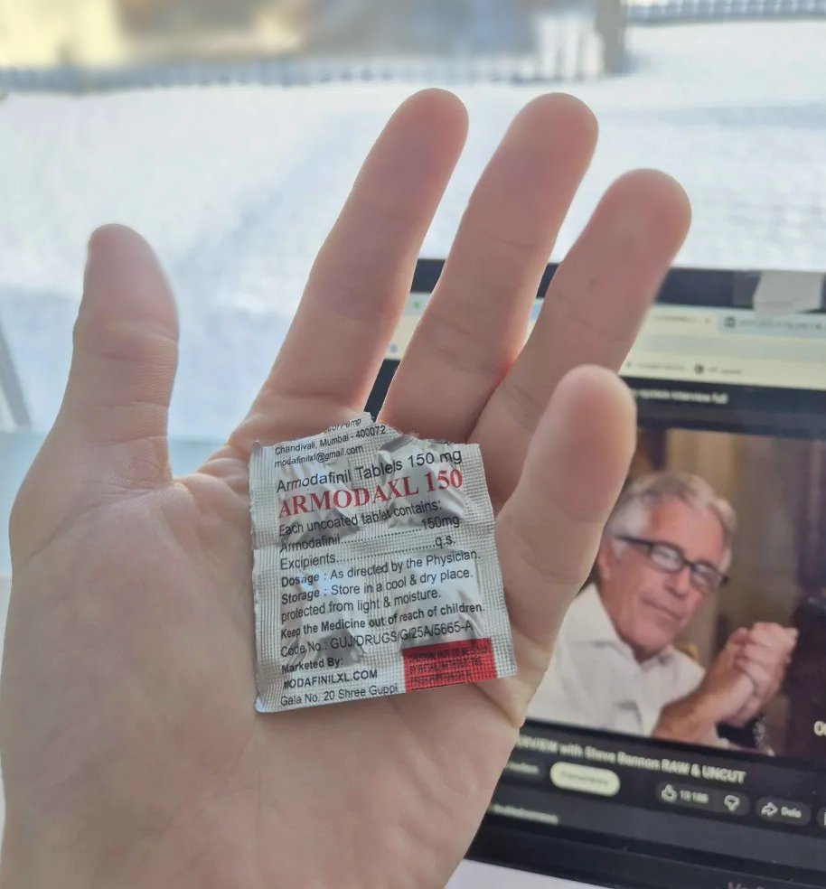 limitlesstack's tweet photo. pop an armodafinil for 90 days

next thing you know

suddenly you're on top of a 19 year old https://t.co/EZ5uZbeHHF