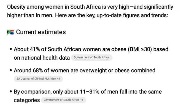 SiyaSh007's tweet photo. @bigwillySZN About 7/10 women in SA are obese or overweight...yet people wanna normalize it and make it seem cute, when its actually UNHEALTHY https://t.co/092pGt0Bsh