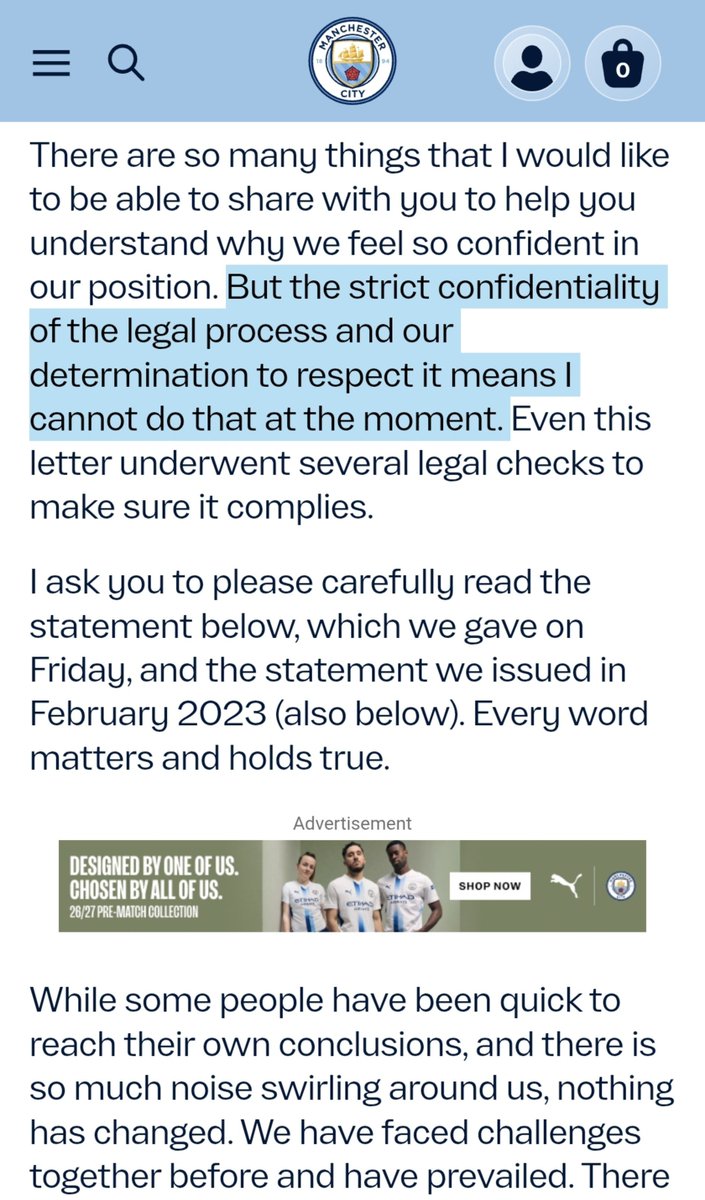 PantauManCity's tweet photo. Noh, City tuh bukan tanpa jawaban 😭

Statement aja sampai ngelewatin beberapa legal check karena City tetap menghormati confidentiality proses hukum

Ironisnya, yang harusnya ada di persidangan malah bocor ke publik. Dan itu bukan dari pihak city 👀 https://t.co/JQhwMnKbWC