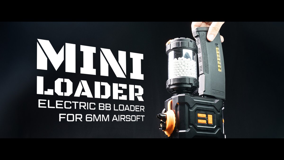 AcetechTw's tweet photo. 先週チラ見せした電動BBローダー「miniLoader」、ついに公開！

弾数を設定して、毎秒20発でサクッと装填。
コンパクトで、持ち運びもラク！
スワイプしてチェック！続報もお楽しみに！ https://t.co/LlwF12EnV1