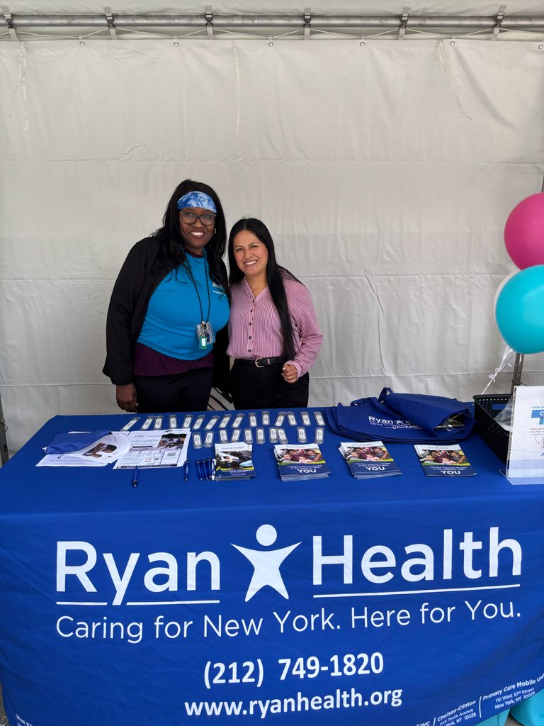 RyanHealthNYC's tweet photo. 💚💙  Ryan Health joined @MSMorningside at the Wellness Fair! Our team connected with community members, shared resources about primary care and upcoming community events, and offered giveaways. Thank you for inviting us!

#RyanHealth #CommunityWellness #caringfornewyork https://t.co/HFeN959cMO