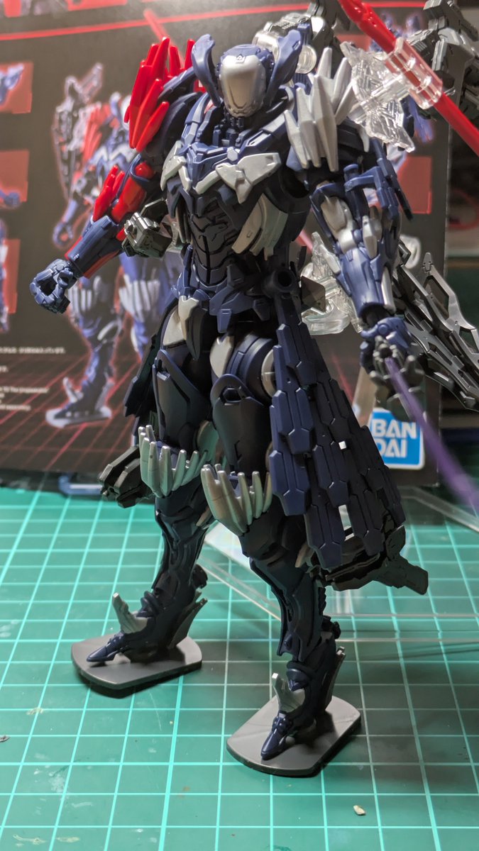 fateth0217's tweet photo. 名状しがたいもの出来たー！
素組みでもカッケー！
スミ入れするだけでもカッコよくなる
#30MLで遊ぼう https://t.co/azNhx12sW9