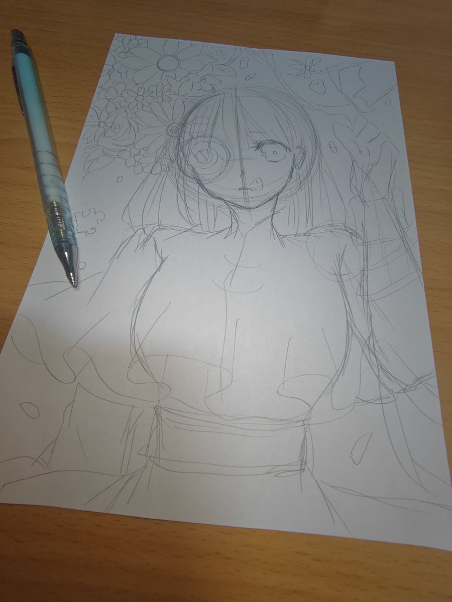 Rui_rui444's tweet photo. 果たして私はこの絵を完成させることができるのだろうか？
自信ないですね https://t.co/wuTHAfBwxR