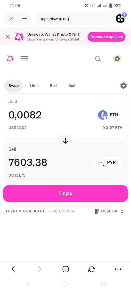 Inaw0k's tweet photo. @AFCryptoX @Pyrand_coin New buy $22
0x9e555533cbb49e487490b9e3f0580e47b1686b604424cf9bf7be132af9418943 https://t.co/ESqk3GueQt