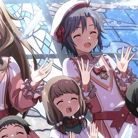 pafwkuto's tweet photo. fun fact: amane (seiji's niece) appears in Million Live in the Trefle de Noel card https://t.co/B5Zciijflg